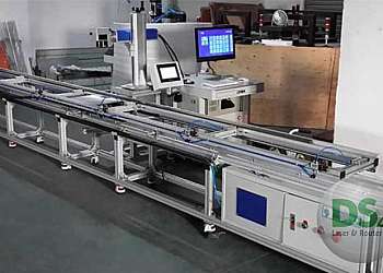 Máquina gravação a laser fiber galvo galvanometrica co2